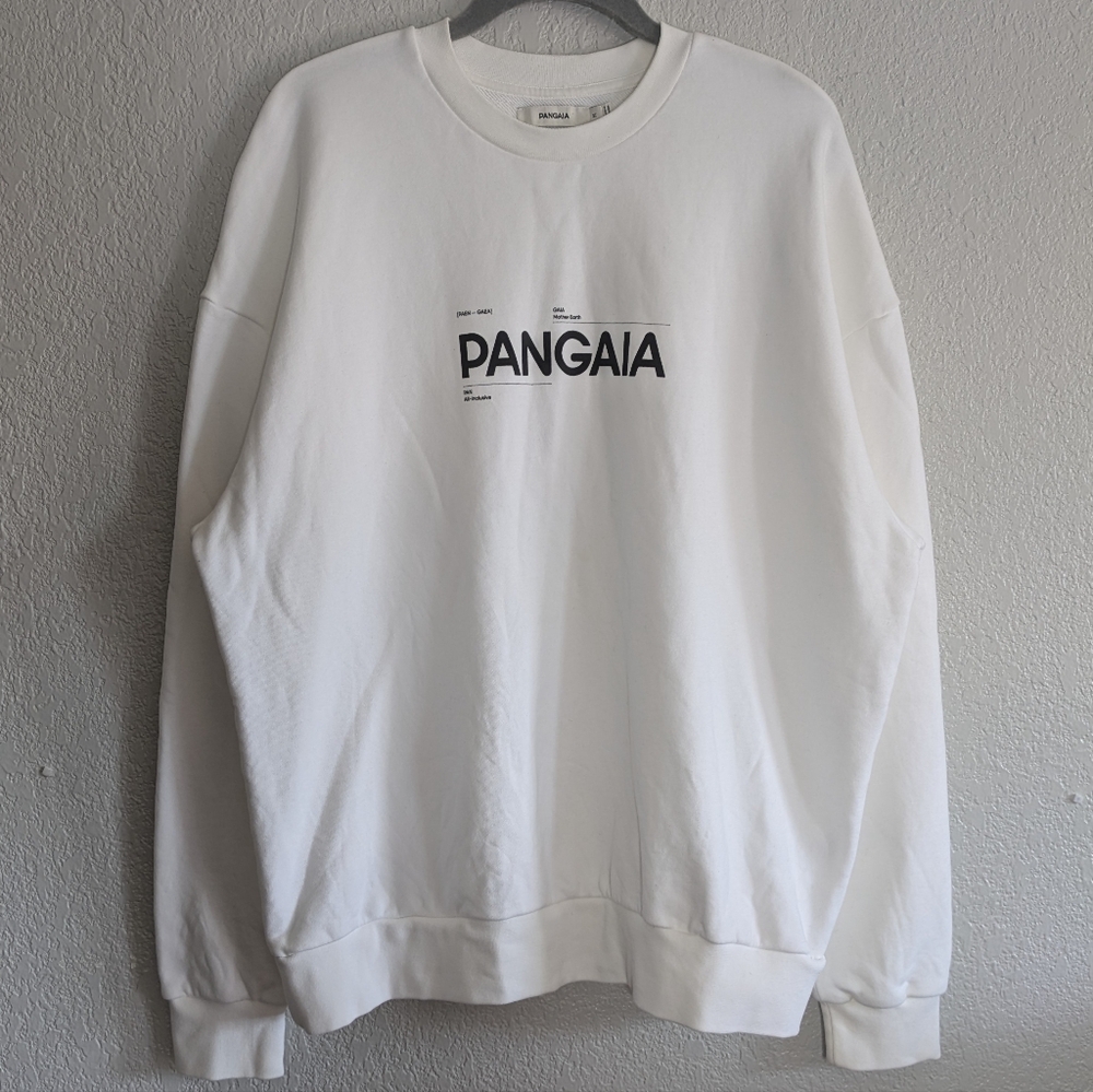 PANGAIA Unisex White Organic Cotton Sweatshirt (Size M)
